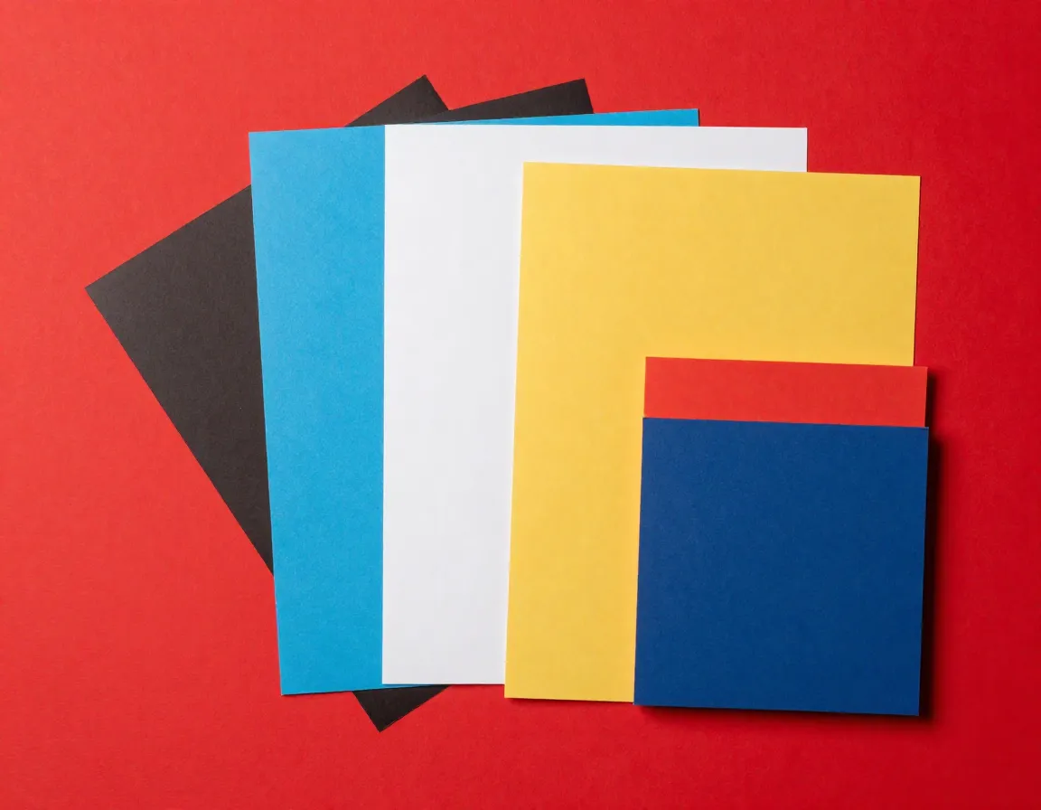 Various premium paper types and samples